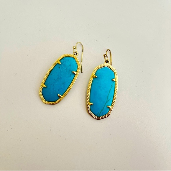 Kendra Scott turquoise earrings - Picture 2 of 3